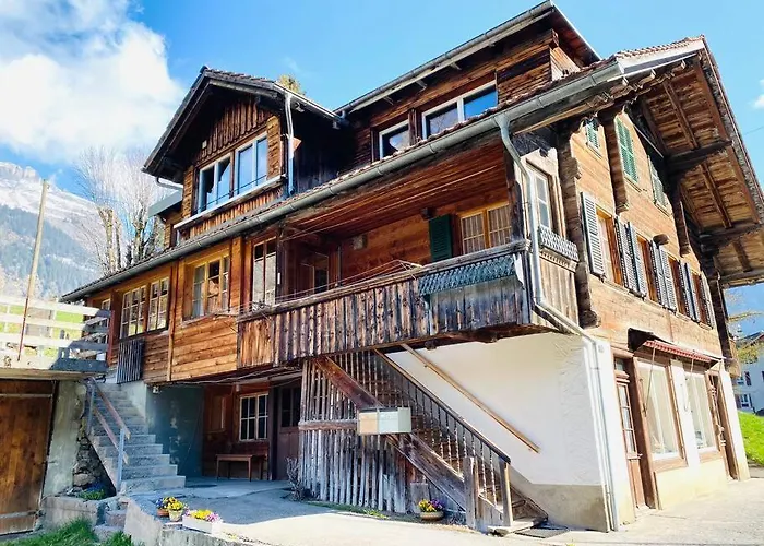 Cozy In Vintage House In Lejlighed Kandersteg